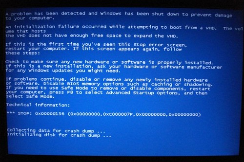 BSOD - Windows 7 Boot From VHD