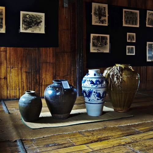 ancient jars (tajau) at the house of skulls