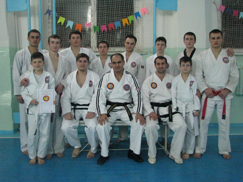 Examenul Taekwon-Do în grupul lui Sergiu Filat  și Ion Druță (16 februarie 2010)