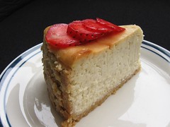 Guava Cheesecake with a Cashew Ginger Crust