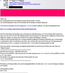 Telekom: Phishingversuch