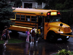First bus to school