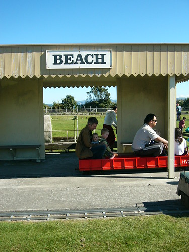 Beach train station