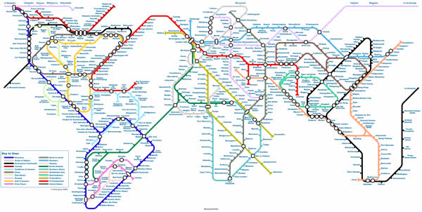 Check out this fantastic London Tube Map built on the Google Maps API – you