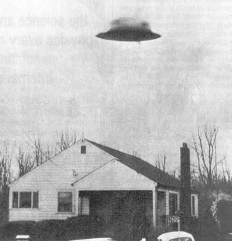 Black and white UFO