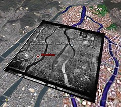 Hiroshima Atomic Bomb - Devastated Land - Google Earth Overlay