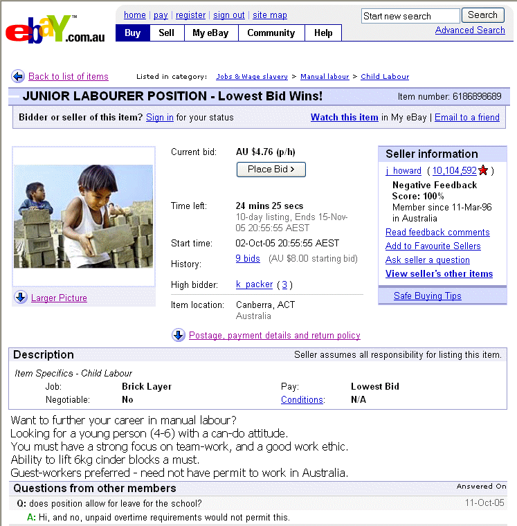 Future jobs on eBay