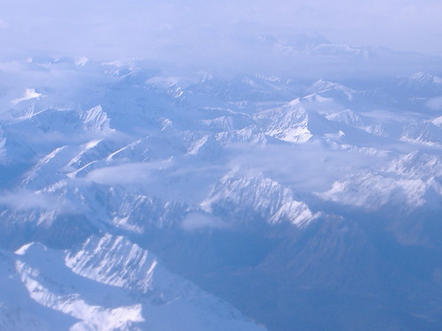 mountains from plane