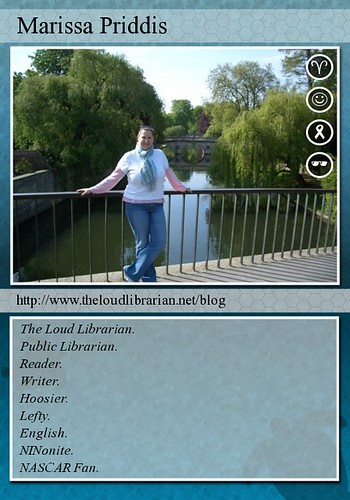 theloudlibrarian trading card