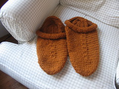 slippers before felting
