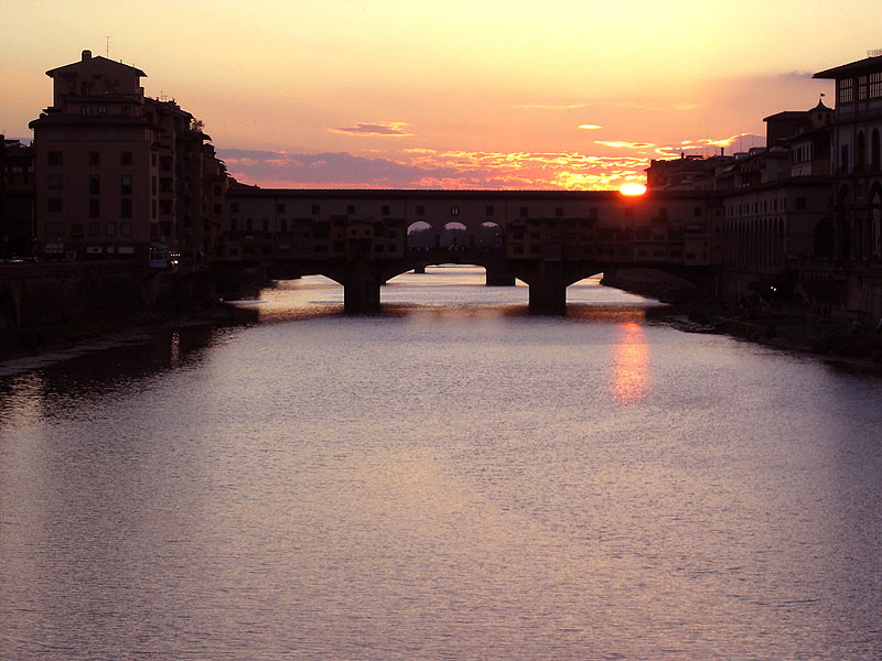 Florence at sunset (July 2005)