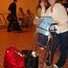 Ibiza - Lexy displaying our minimal luggage for ou
