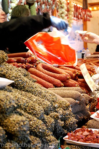 Manchester Christmas market - sausage stall 6