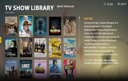 Boxee TV Show Library