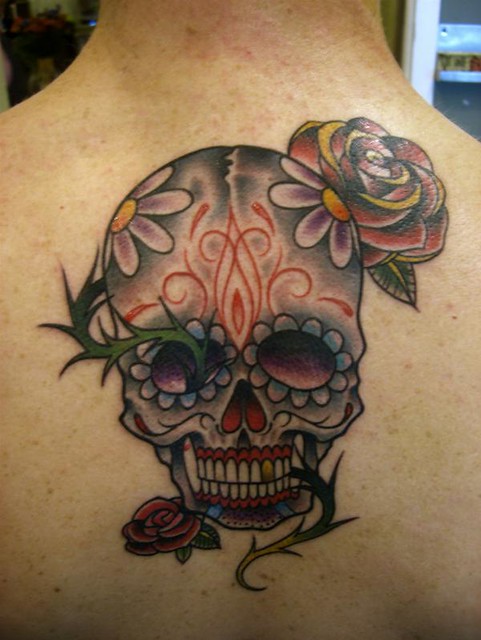 day of the dead tattoos pictures. Day Dead Folk Art Just as the