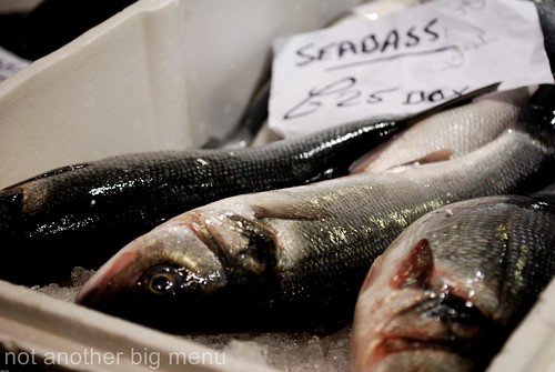 Billlingsgate fish market - seabass