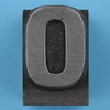 metal type letter O
