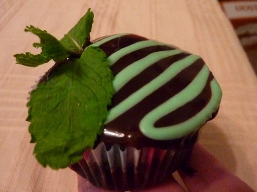 Mint Chocolate Oreo Cupcake