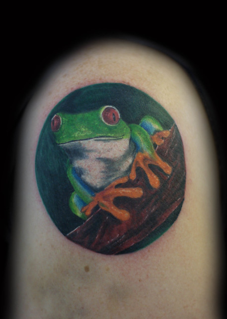 tree frog tattoo. Tree Frog Tattoo