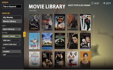 Boxee Movie Library