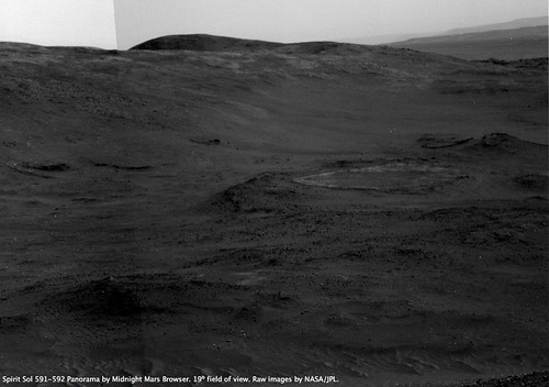 Spirit Sol 591 - Home Plate View