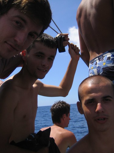 boys on boat