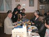 People sitting at a table in restaurant Zetor
