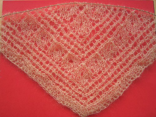 Gail's shawl, 71th row