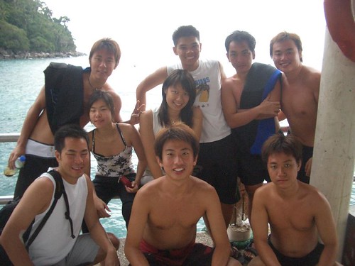 First Met Jennifer: May'05; Dawn, Jeff, Adam, WanHo, Zhiming, William, Roy: Tioman Dive Trip, September 2005