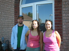 our kids, Paul, Brenda & Rhonda in front of the condo