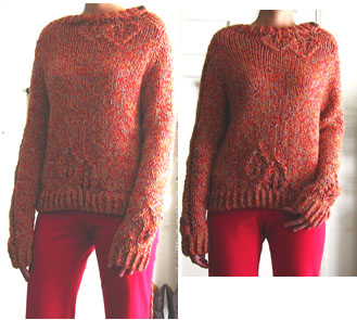 Lace Leaf Pullover 1
