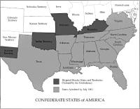 Civil War South Map