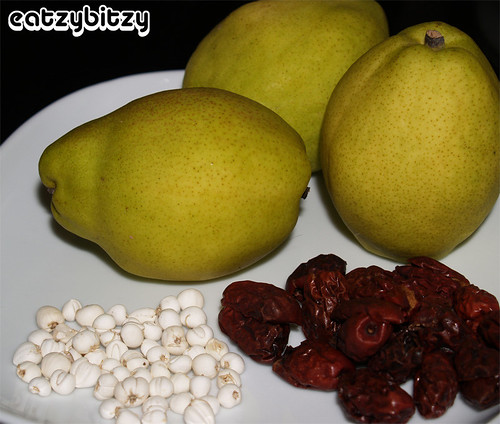 Steamed Pears Ingredients