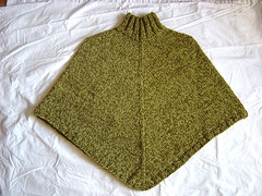 Green Tweed Poncho