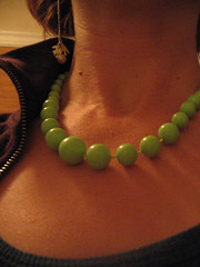 lime necklace & sparrow earrings!