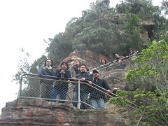 Turun Tangga untuk ke Three Sisters Kat Blue Mountains, Australia