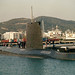 Ibiza - Submarino Frances tipo Delfin modificado  (para pruebas de los nuevos sonar para los nuevo SSBN tipo Rubi )
