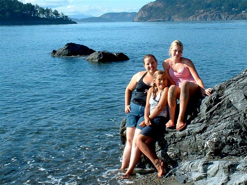 Carol, Jamie, and Danielle at Deception Pass