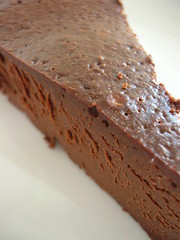 a slice of chocolate torte