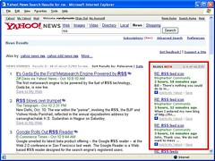 Yahoo blog search