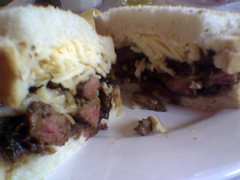 Hot Philly Cheese Steak Sandwich