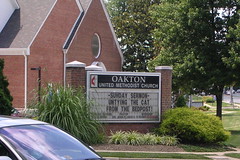 Odd sermon on a nearby church
