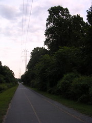 The road behind