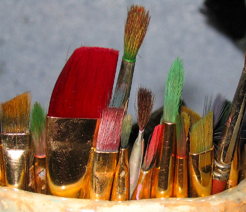 rainbow brushes