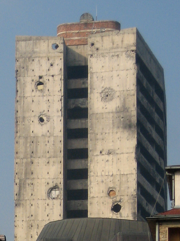 Shelled tower