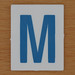 TESCO Hangman blue letter M