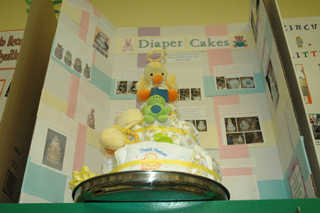 Diaper Cake, courtesy of a MN 4-H'er