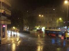 La lluvia en Granada...