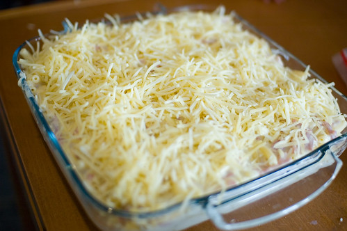 Macaroni & cheese before