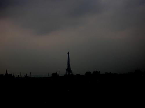 grey sky over Paris